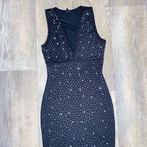 WINDSOR Little Black Sparkly Dress